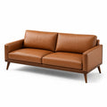 3-Sitzer Ledersofa Cognacbraun 200cm