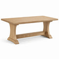 Esstisch rechteckig Eichenholz Natur 200x90x75 cm