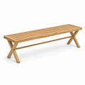 Ławka z drewna teakowego 150 cm zewnętrzna